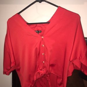 Style Envy Silk Button Down Crop Top, Style Envy